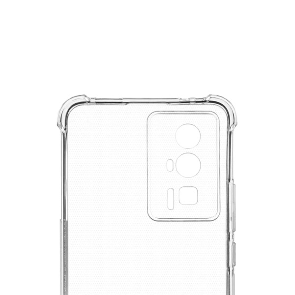 Чехол Brosco для POCO F5 Pro, противоударный, прозрачный